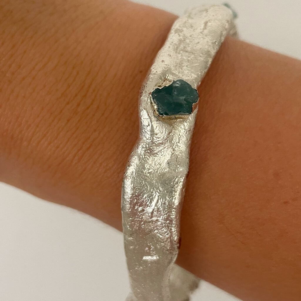 Brazalete Apatita Oro