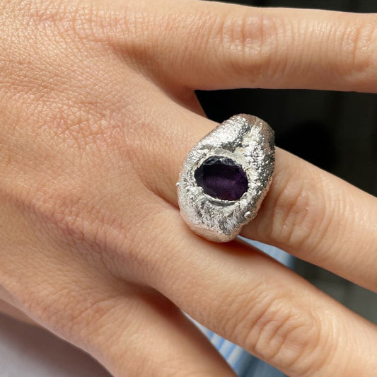 Brújula Amatista Silver