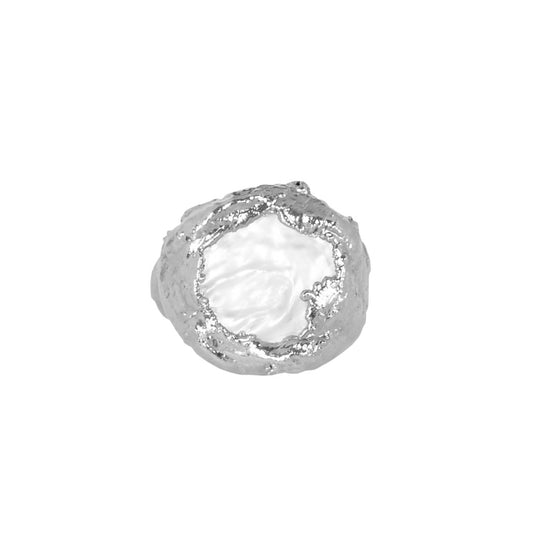 Perla Oval Plata