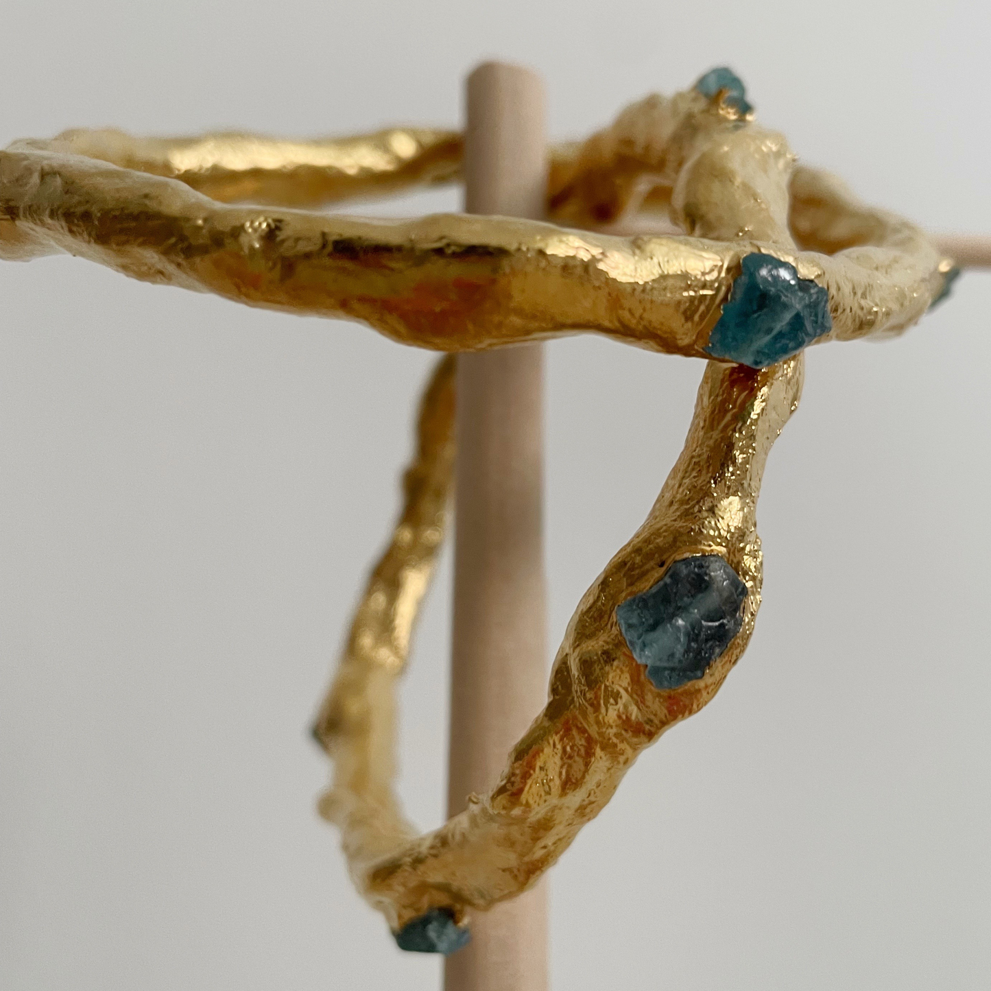 Brazalete Apatita Plata