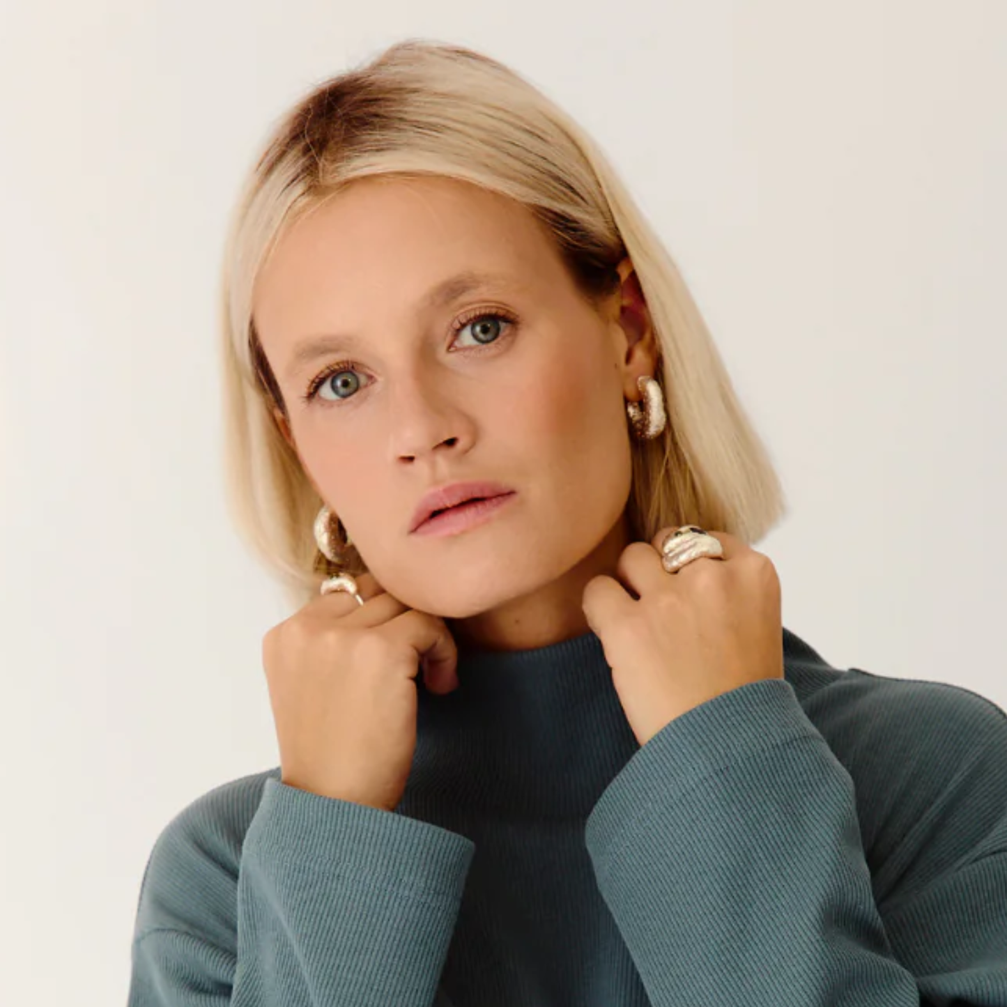 Pendientes No basic Silver