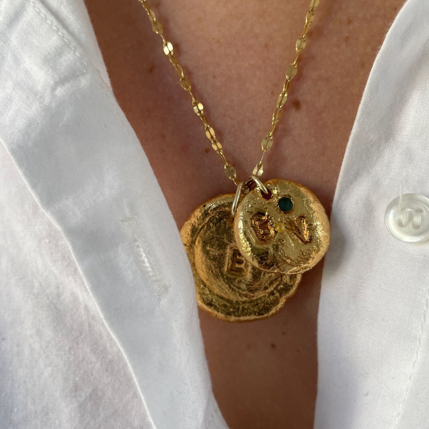 Medalla Esmeralda Personalizada