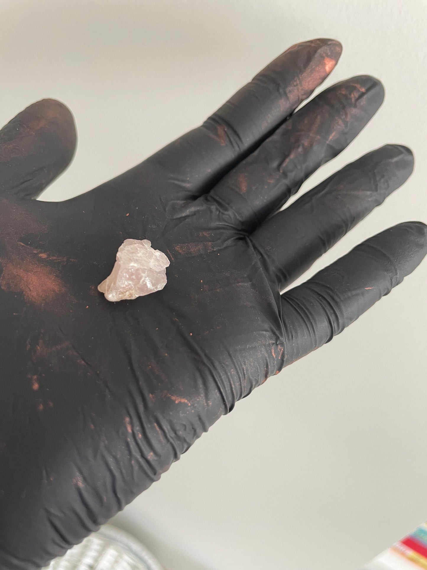 Anillo piedra cuarzo rosa